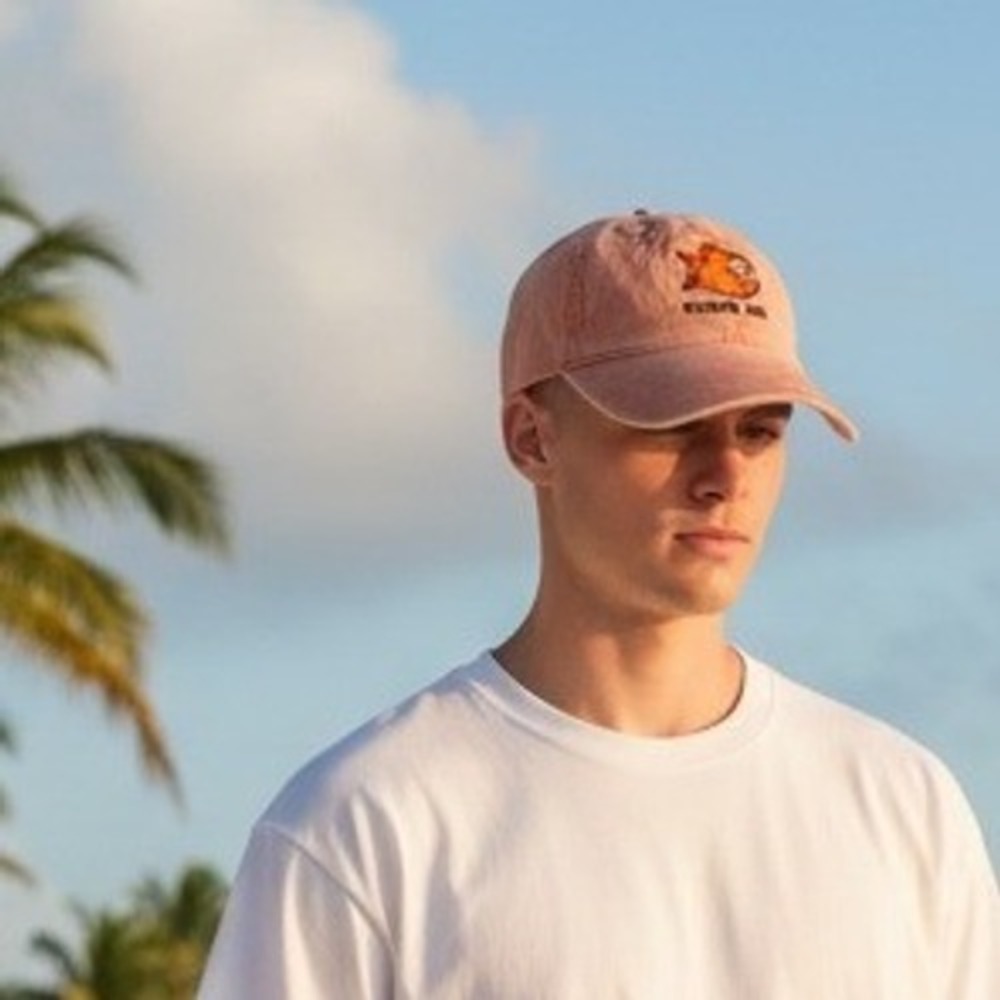 Pirana Joe Grand Turk Baseball Cap Hat Coral‎ Orange Embroidered Adjustable Hat